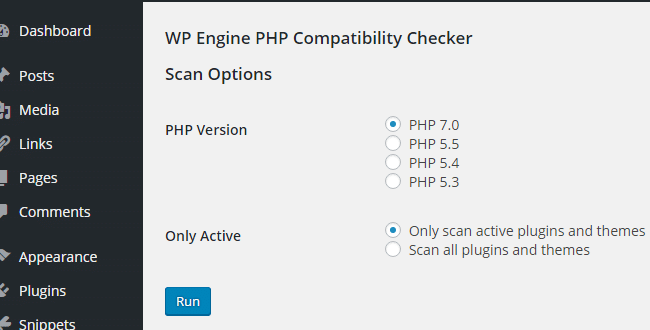 Pemeriksa kompatibilitas PHP 7
