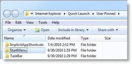backup de itens fixados do menu do Windows iniciar