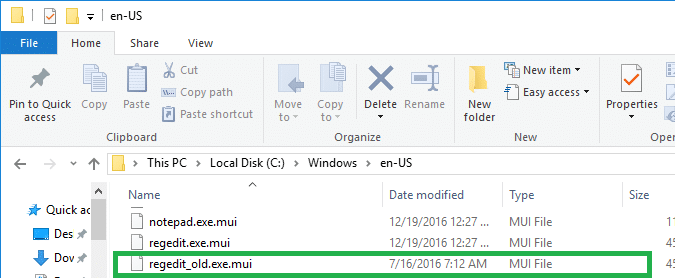 stari regedit u sustavu Windows 10 kreatori ažuriranje