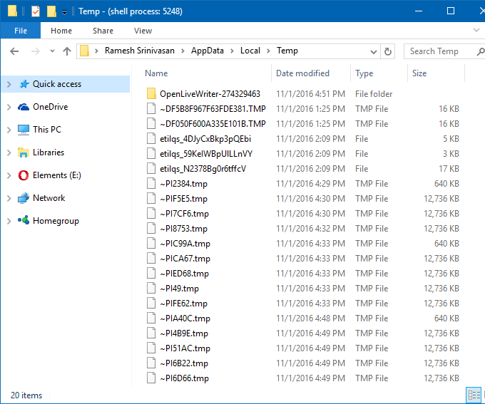 чишћење диска избришите све привремене датотеке
