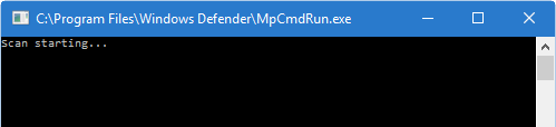 harmonogram kontroly programu Windows Defender