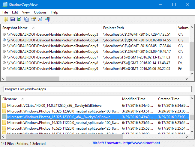 verwijderde systemapps windowsapps lokale pakketten