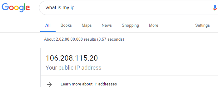 Poiščite svoj naslov IP v sistemu Windows